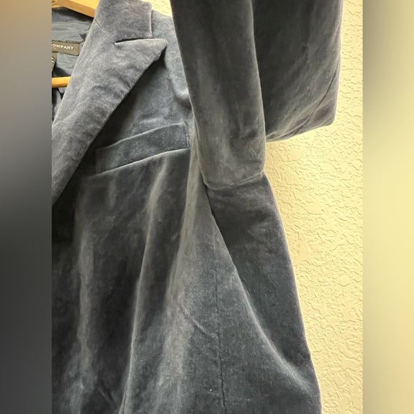 *New York & Co. Women’s Vintage Velvety Blazer Jacket Blue Size 10 - Picture 7 of 10